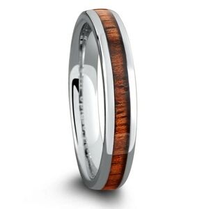 THREE KEY JEWELRY 4MM KOA WOOD RING